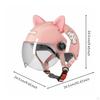 Children's CatEar Helmet Hard FastRelease Buckle Child Gear Dinosaur Wht Clear