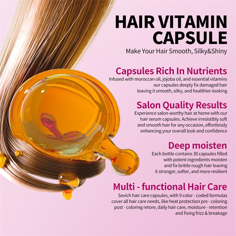 Cápsulas de vitaminas para el pelo
