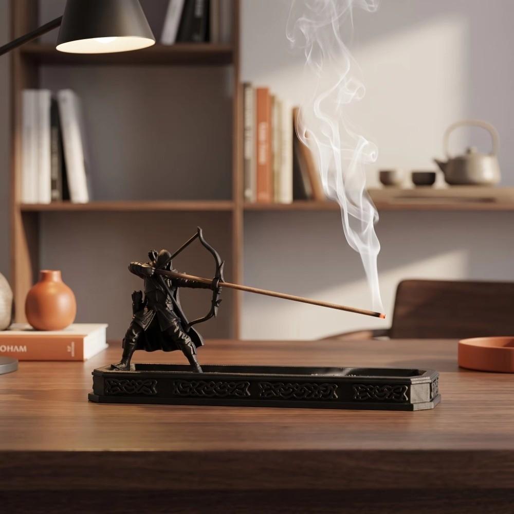 Fantasy Cool Vintage Archer Incense Burner 3D Printed Long Ash Catcher Incense Tray  Home Decor