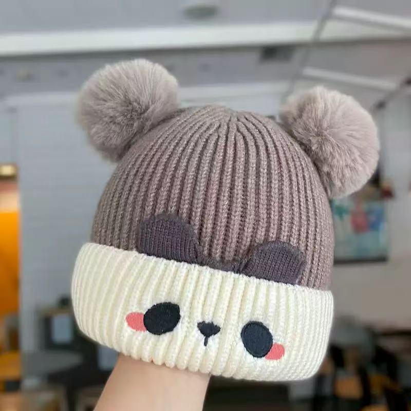 2025 Autumn/Winter Unisex Korean Knit Wool Hat for Kids and Babies - Warm, Trendy Pullover Design