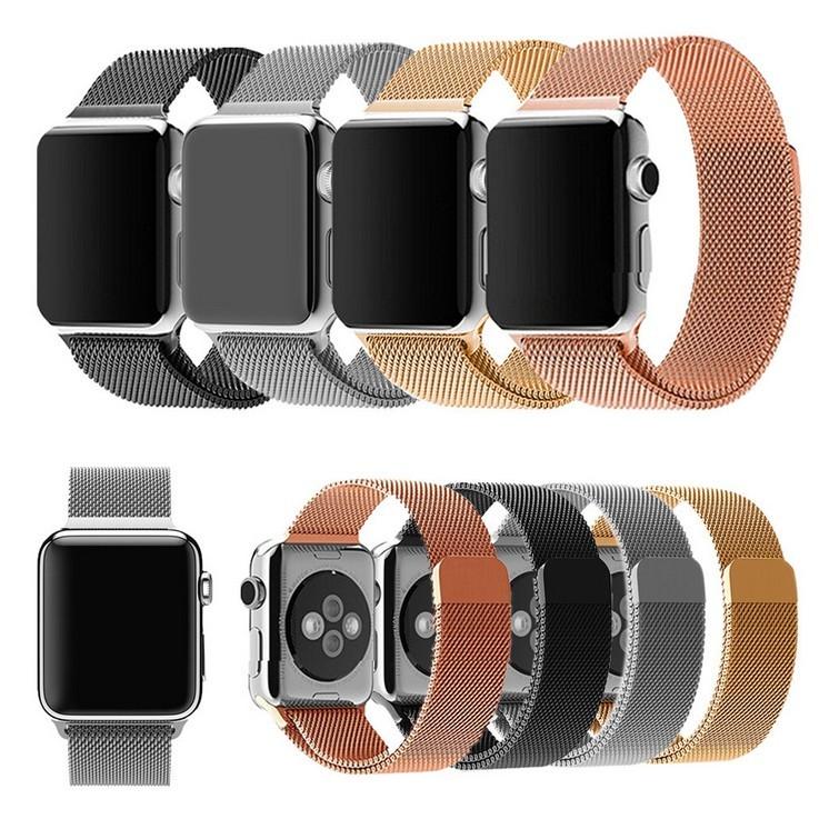 Pulseira Metálica Magnética 3D para iWatch 38mm 40mm 41mm com Fecho Magnético Contínuo para Uso no Escritório
