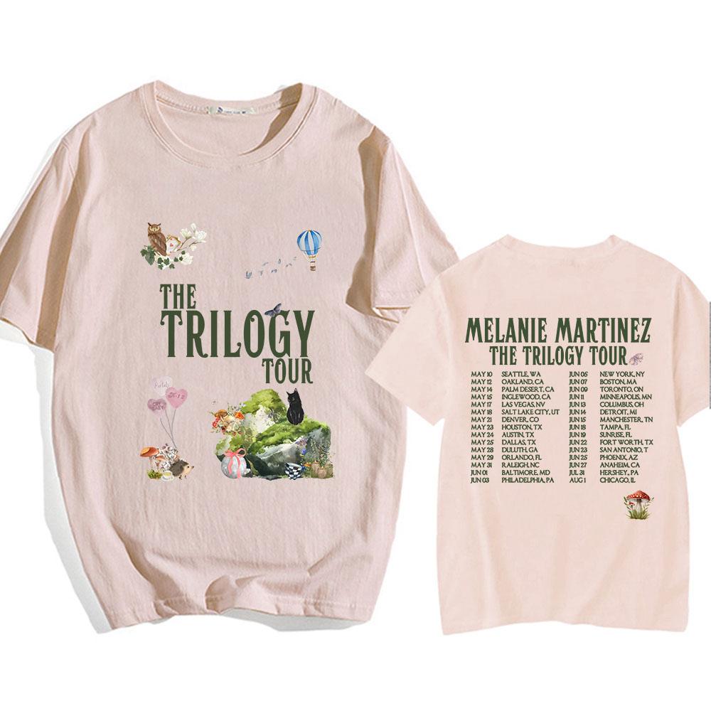 Pánská/dámská trička Zpěvačka Melanie Martinez Trička 2024 The Trilogy Tour Streetwear Móda Grafický potisk Trička Ropa Hombre