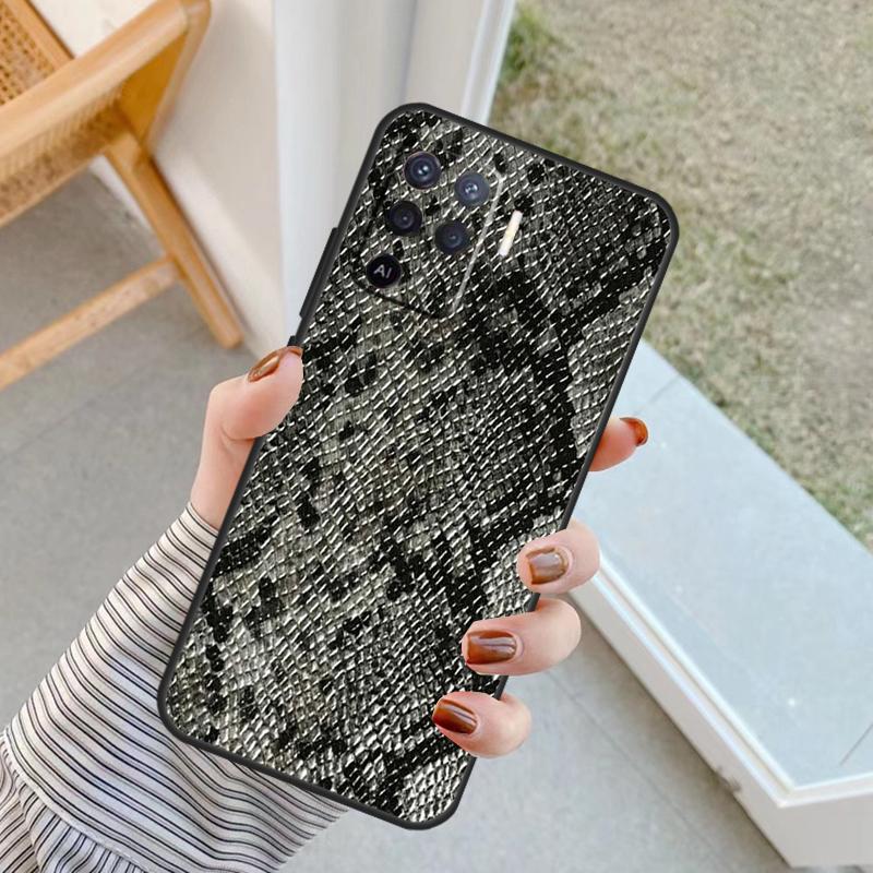 

Snake Skin Case For Oppo A60 A80 A40 A17 A57 A77 A74 A54 A94 A78 A98 A18 A38 A58 A96 A76 A16 A15 A5 Pro OPPO A54 4G