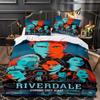 New Movie Riverdale Bedding Set Teens Boys Duvet Cover Set with Pillow Cover Comforter Set Single Queen King Full Size Bed Linen
