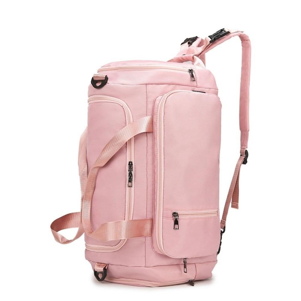 Solid Color Travel Luggage Bag Multifunctional Sports Fitness Bag Travel Backpack  Streetwear