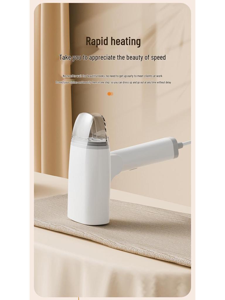 Compact Handheld Garment Steamer and Iron for Home & Dorm Use