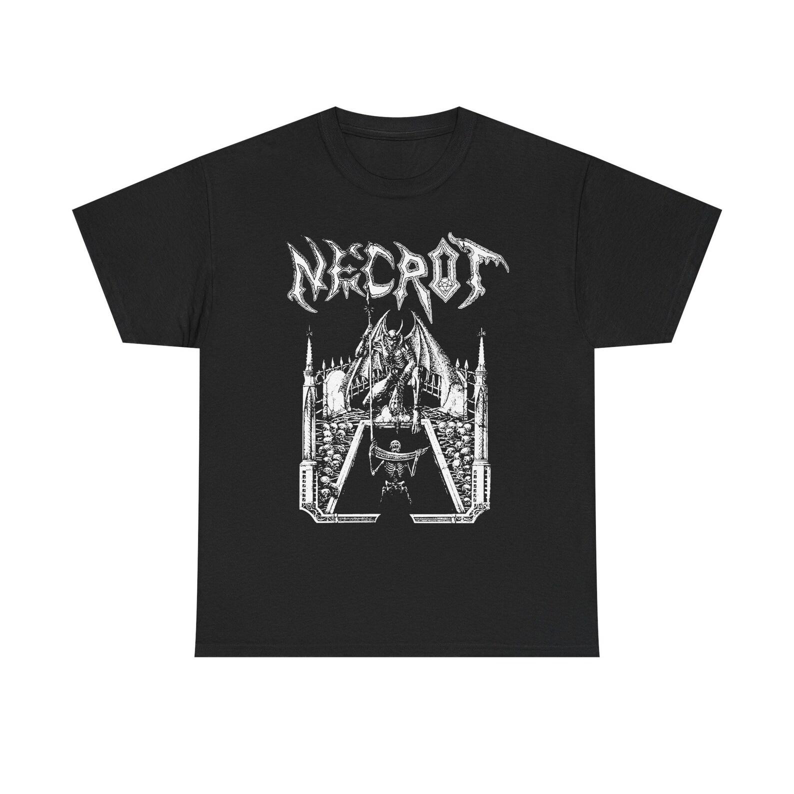 Necrot Death Metal Shirt Old School OSDM Underground Heavy Metal Graphic Tee Band Inspired Unisex 100