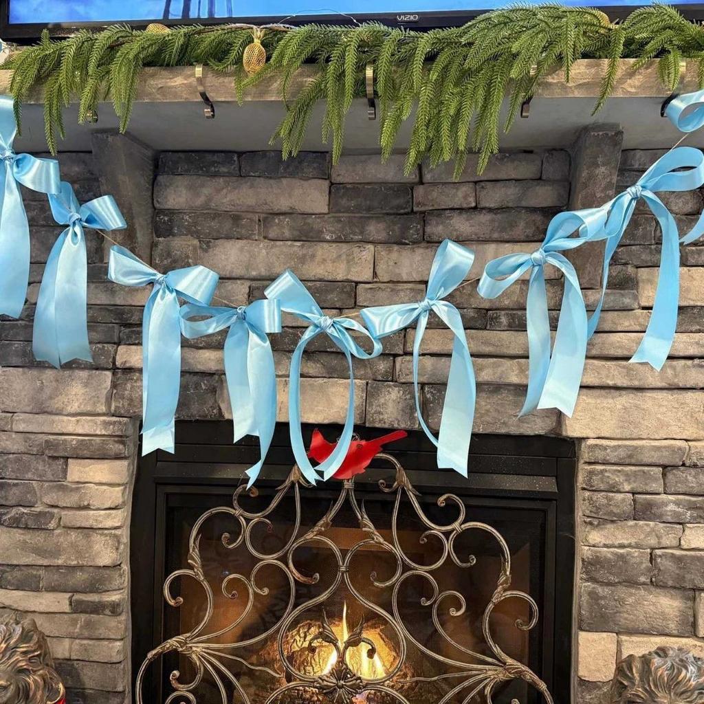 5 Stück Schleifengirlanden Deko für Junggesellinnenabschied Dekorationen Satinband Coquette Tisch Geburtstagsfeier Girlande Schleifdeko Banner Schleifengirlandenbanner