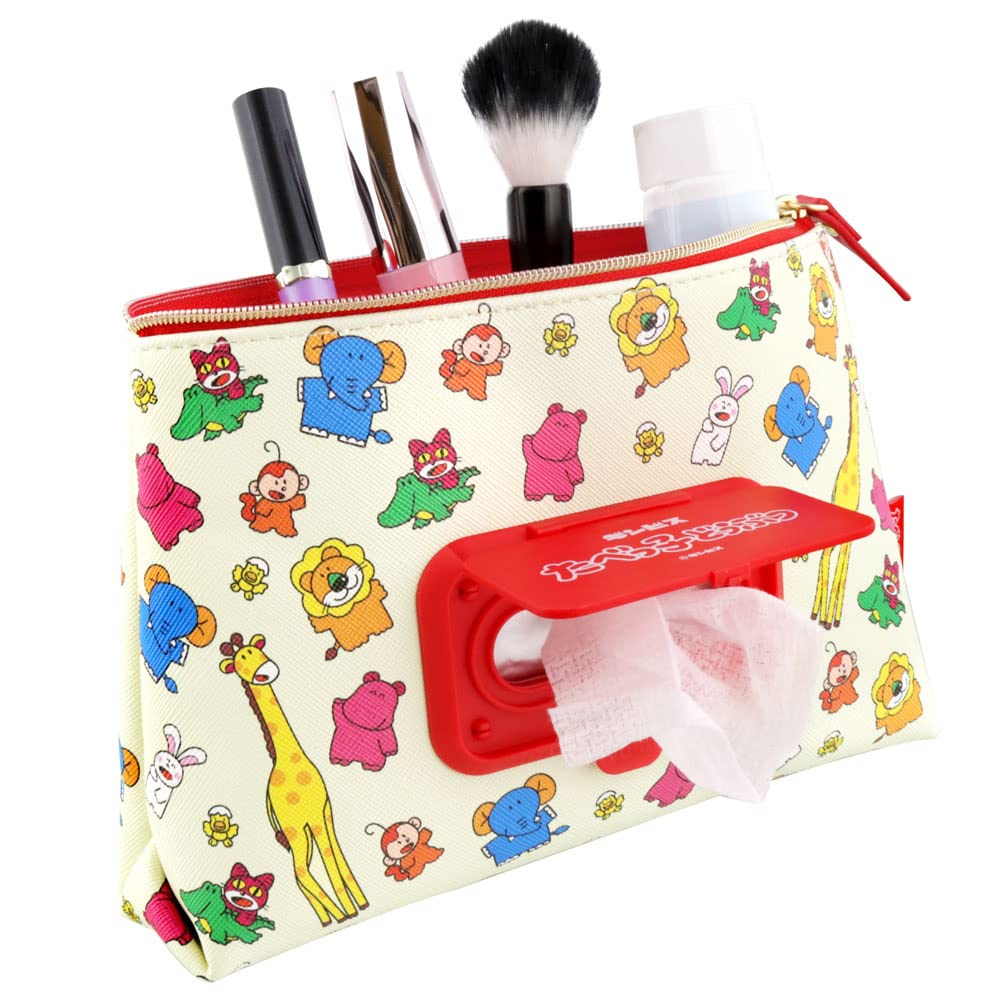 Sunstar Stationery Tabekko Animal Sheet Case Seapo Push S2318520 Pouch, Animal,