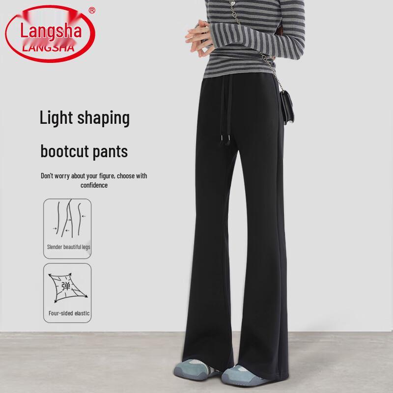 

Langsha Women s Micro Flare Bootcut Casual Pants 2XL