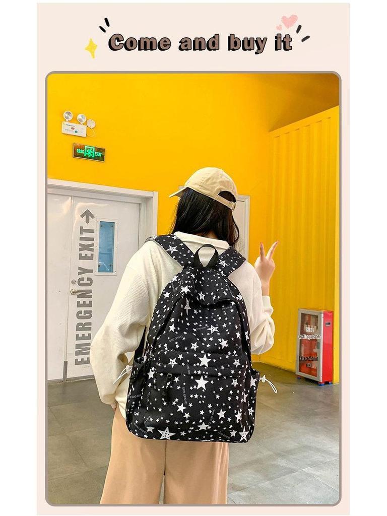 Versatile Japanese & Korean Style Backpack for Girls - Ideal for Junior High, High School, College, Elementary, Mori Style, Five-Star Design.