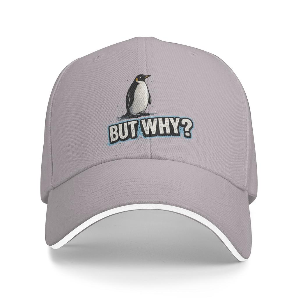 Nihilist Penguin But Why Funny Animal Sun Baseball Cap Summer Y2k Funny Hip Hop Hats For Men Adult Tennis Skate Baseball Caps