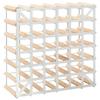VidaXL Bottle Rack 42 Bottles Solid Pine