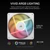Corsair ARGB WHITE Triple Reverse Fans PC Case RS120-R Fan, 3-Pack, White, CO-9050197-WW