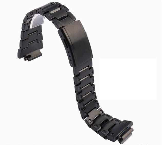Para Casio Gshock GW-M5610 DW5600 GA2100 GM5600 GM2100 GW-5000 G-5600 Pulseira de Relógio Pulseira de Aço Sólido Pulseira de Relógio de Aço Inoxidável