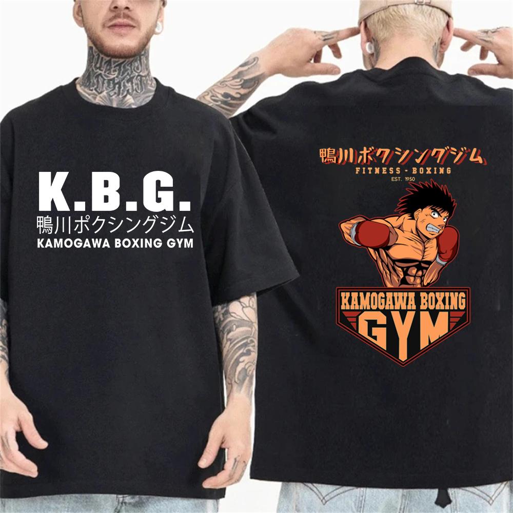 Japanese Manga Kamogawa Boxing Tops Men Women T Shirts Anime Hajime No Ippo Graphic Tshirts Classic Sweatshirt Summer Shirt S