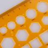1/2/3 szt. Kółka Rysowanie Kształt Geometryczne Szablony Rysunkowe Narzędzia Wielofunkcyjny Szablon Geometryczny Plastikowa Linijka Pomiarowa