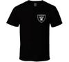 T-shirt Oakland Raiders Emblema Piccolo Usurato Uomo Donna Magliette Top