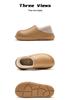 Waterproof Cotton Slippers: Personalized, Non-Slip, Warm Winter Style with Soft Sole for Outdoor and Indoor Use.