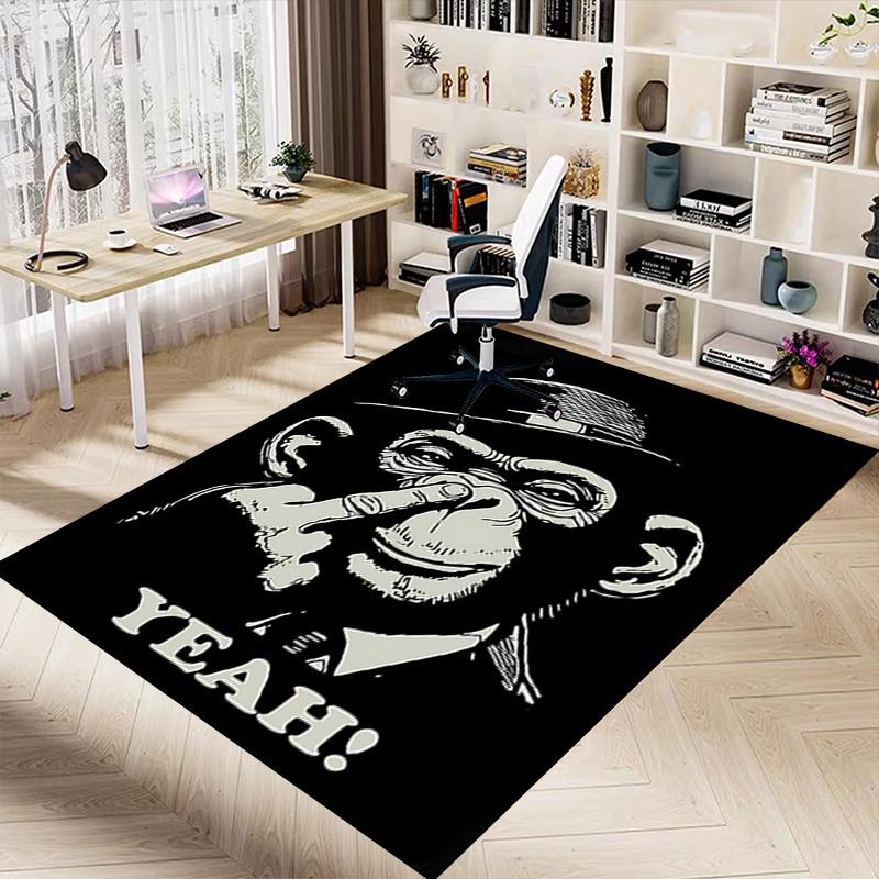 1pc Monkey Yeah! Carpet, Office Rug Outdoor Mat Home Decor Area Carpet Festival