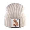 Hats For Knitted Fashion New Men Women Wolf Pattern Skullies Beanies Unisex Knitting Streetwear Hip Hop Bonnet Caps Kpop Gorras