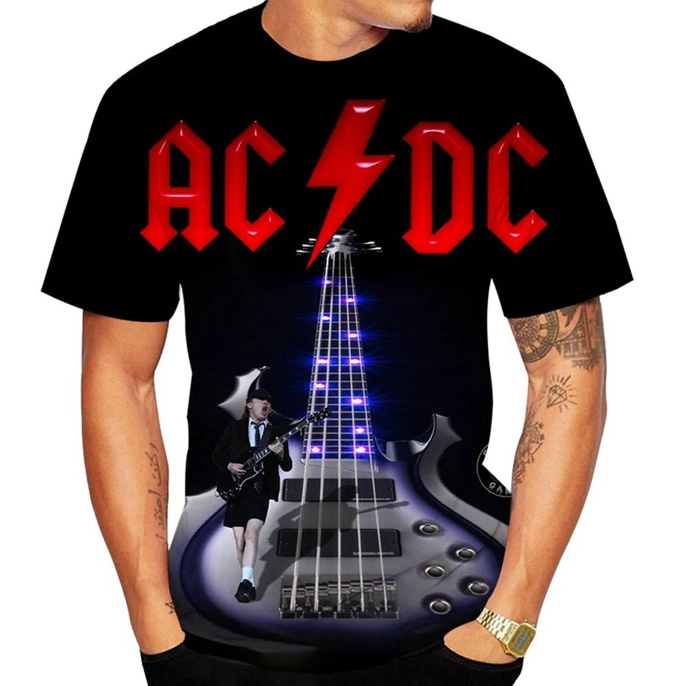 Summer Hot Selling Creative Design Band 3D Printed Pattern Printed Punk Hip Hop T-shirt