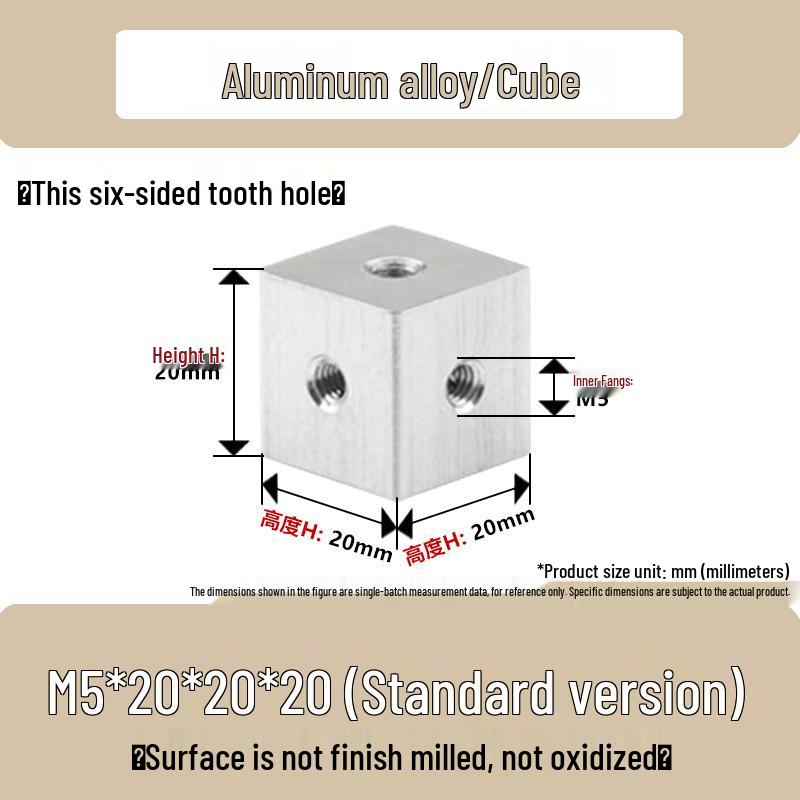 Aluminum Alloy Hex Nut Acrylic Connector Cap