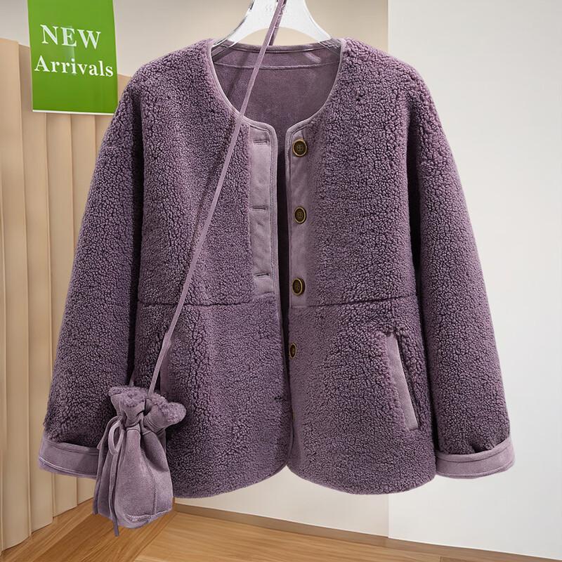 

Sibaisha Women s Solid Round Neck Long Sleeve Loose Cardigan XL