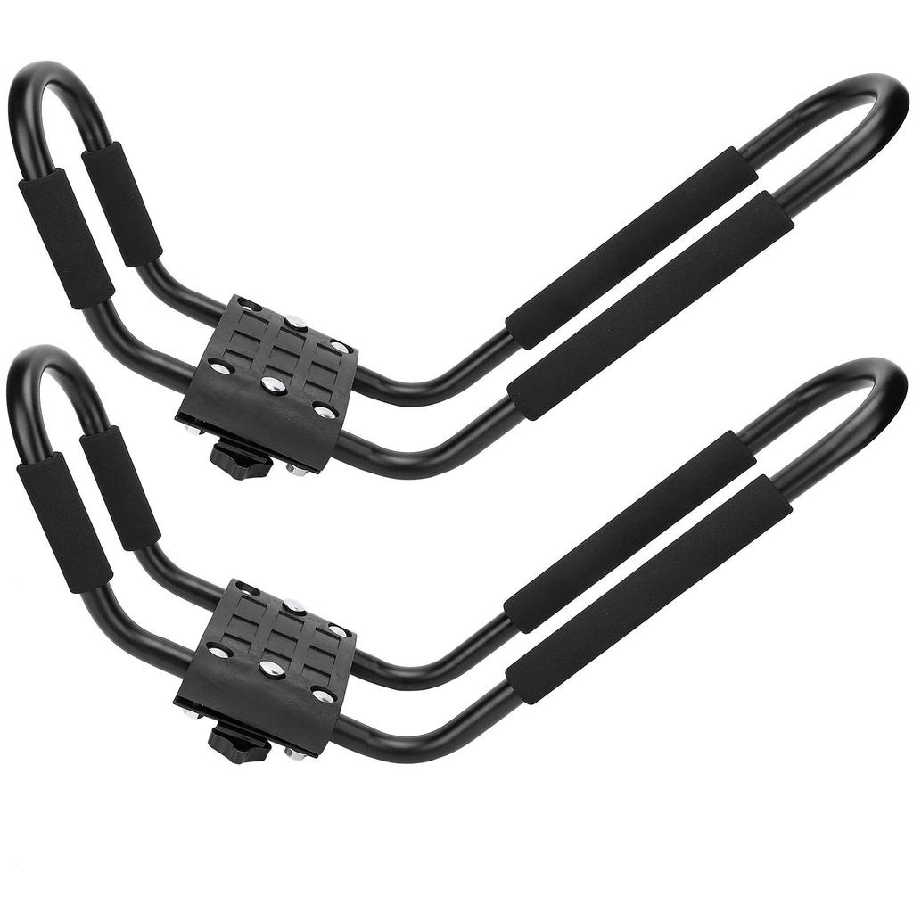 VGEBY Kayak Roof Rack J-Bar Rack, 1 Pair, Kayak Rack Canoe Carrier, Car Rail Storage Holder, Fittings and Accessories Included