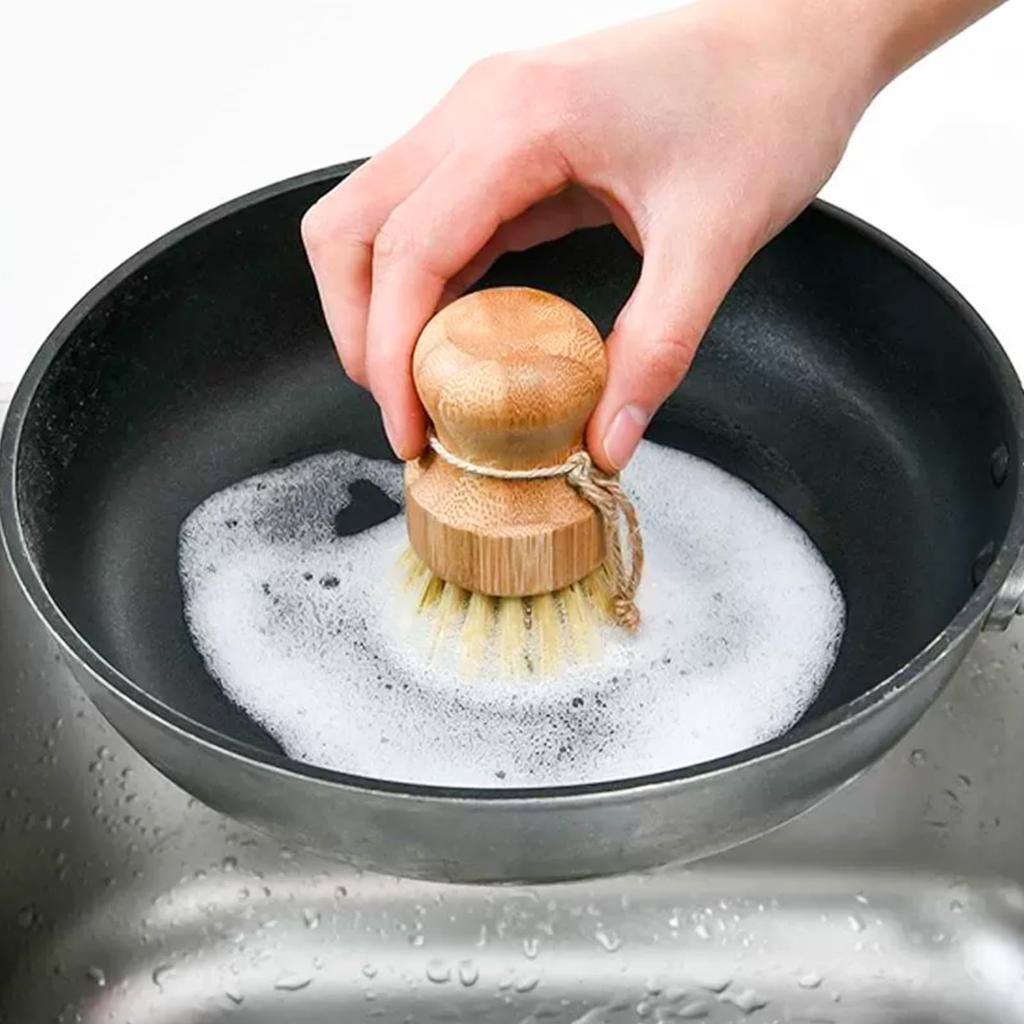 1pc Kitchen Steamer Cleaning Agent Sisal Natural Steamer Cleaning for Bamboo Cutting and Bowls [MUFUSHAN] Brush, Brush, Anti-mold Added, Hemp,