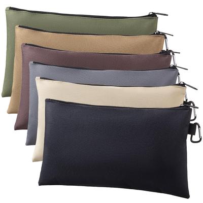 Scratch-Resistant Oxford Cloth Tool Bag with Hanging Hooks, Large Capacity & Wear-Resistant Portable Zippered Pouch