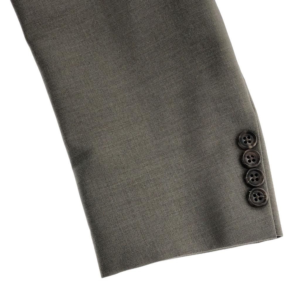 Burberrys 90s wool tailored jacket 94-82-175A6 khaki Old Men's Used