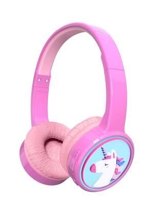 Denver BTH-106P Pink Bluetooth Headphones for Kids, Denver