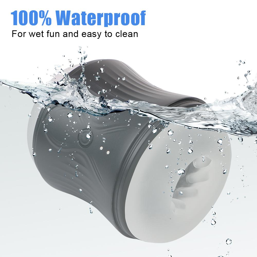 Realistic Pussy 10 Vibration Modes Automatic Masturbation Cup Male Masturbator TPE Blowjob Double Sided