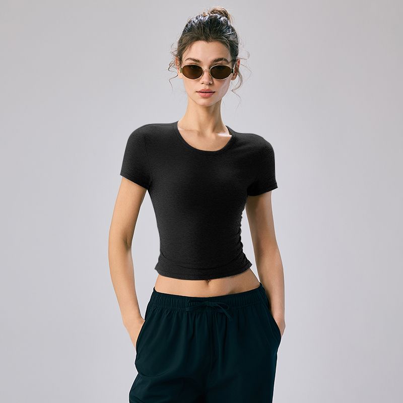 Mitaogirl Kendall Style Short Sleeve T-shirt Women Summer Quick-Drying Pilates Yoga Clothes Sports Top Running Fitness