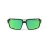 RUDY PROJECT Polarized Sports Sunglasses for Road and Features a SINTRYX Ice Graphite Matte Frame and Polar 3FX HDR Green Lens Bikes, Cycling,