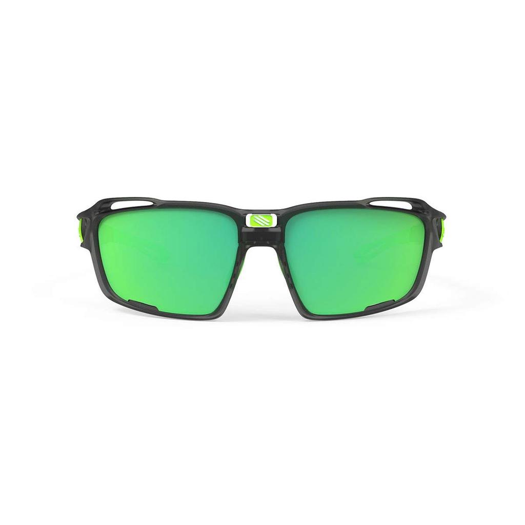 RUDY PROJECT Polarized Sports Sunglasses for Road and Features a SINTRYX Ice Graphite Matte Frame and Polar 3FX HDR Green Lens Bikes, Cycling,