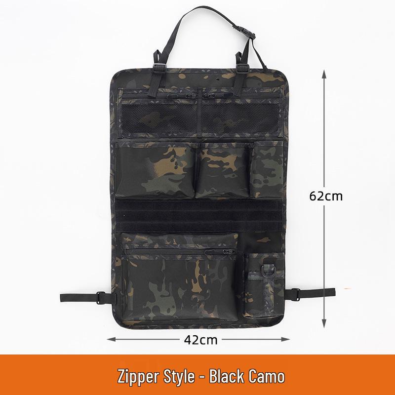 

Tactical Car Seat Back Storage Bag for Camping and Everyday Use 62x42 cm