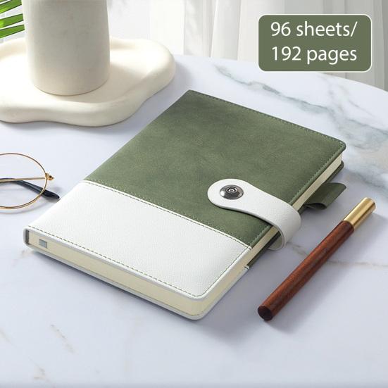 A5 Executive Notebook Thick Paper Notebook with Faux Leather Cover 192 Pages Personal Diary Notepad for Business Meetings