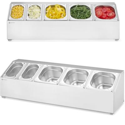 Steel Display Stand for Gastronorm Containers 3x GN 1/6 2x GN 1/9