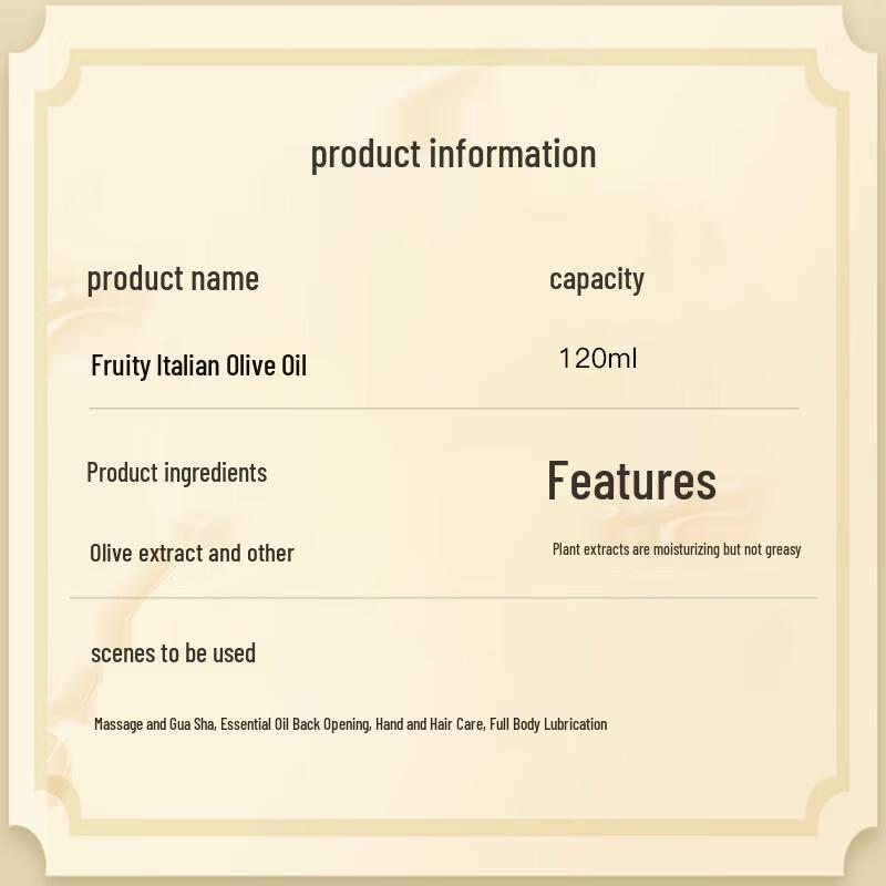 Fupei Olive Body Massage Oil 120ml