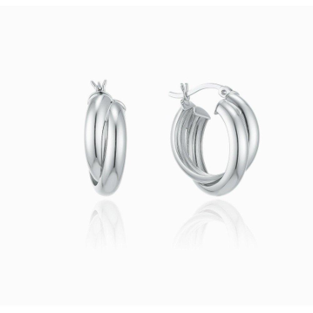 Double-layer volumizing earrings