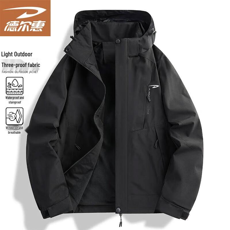 

Deerway Men s Spring/Autumn Outdoor Hooded Jacket 5XL