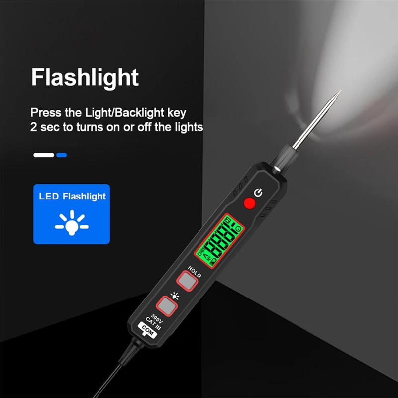 A03F-Car Voltage Detector Pen DC 100V NCV Circuit Fault Maintenance Test Tool Electrical Line Tester