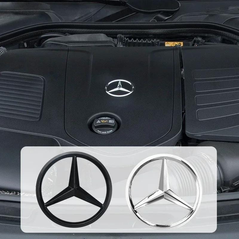 70mm automobile engine logo metal hood badge for Mercedes-Benz W220W221W117W166W176W177W204W212W213GLE CLA GLC GLML
