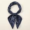 Navy Blue Cashew Hip Hop Cotton Square Bandana Scarf Riding Headband Paisley Gifts For Men Unisex 60*60cm