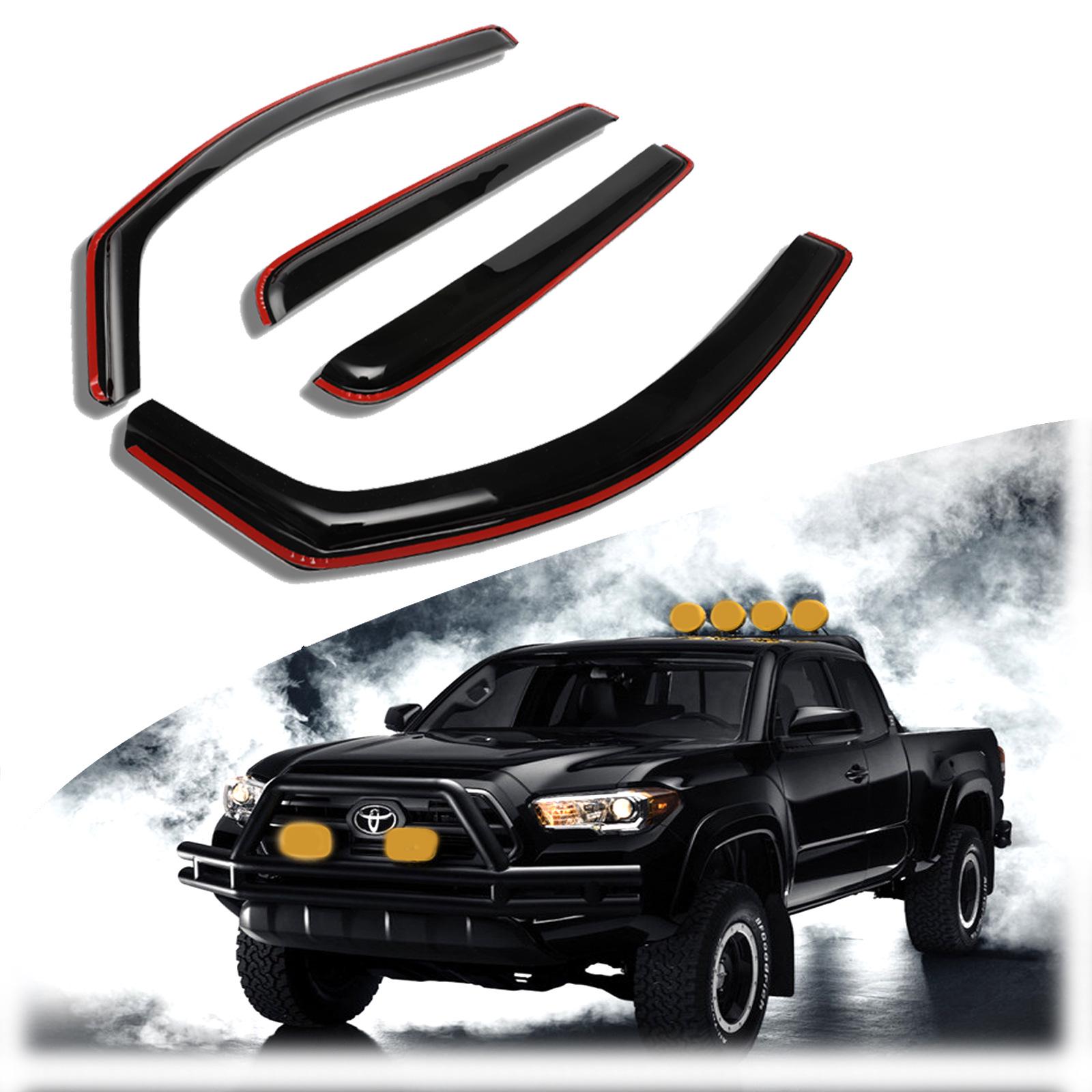 

Rain Shield for Hilux and Tacoma Pickup Windows - Compatible with 16 Models Hilux Tacoma 2016- чорний