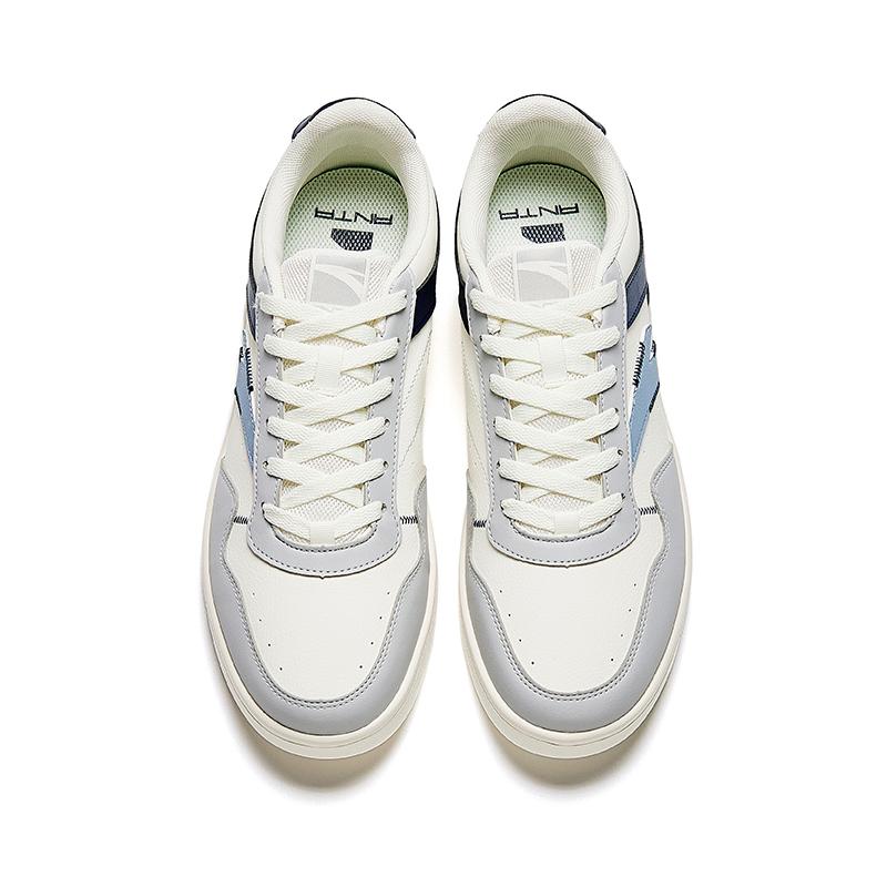 New Anta Skateboard Shoes Men's White Blue Gray 912358009-7