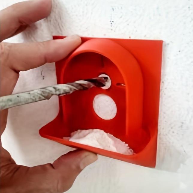 1pc Rotary Dust Collector Box,Heavy-Duty Plastic Dust Box Compatible with Drill Bits &Accessories,Dust Collector For Woodworking