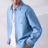 Converse Long Sleeve Woven Shirt Light Denim Blue Ucj418 Uhc